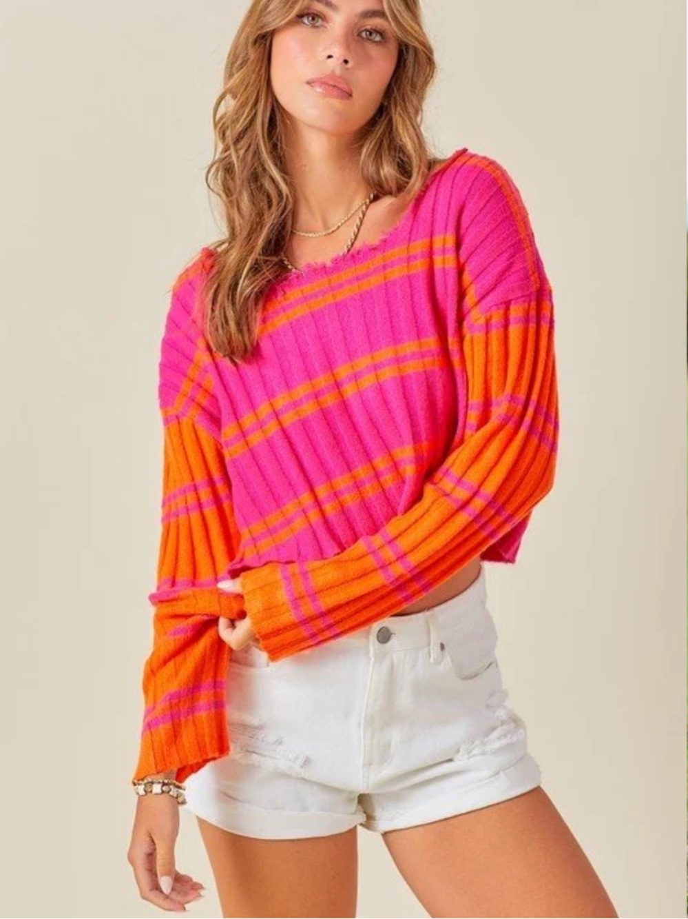 Moor Sunrise Sunset Cropped Sweater